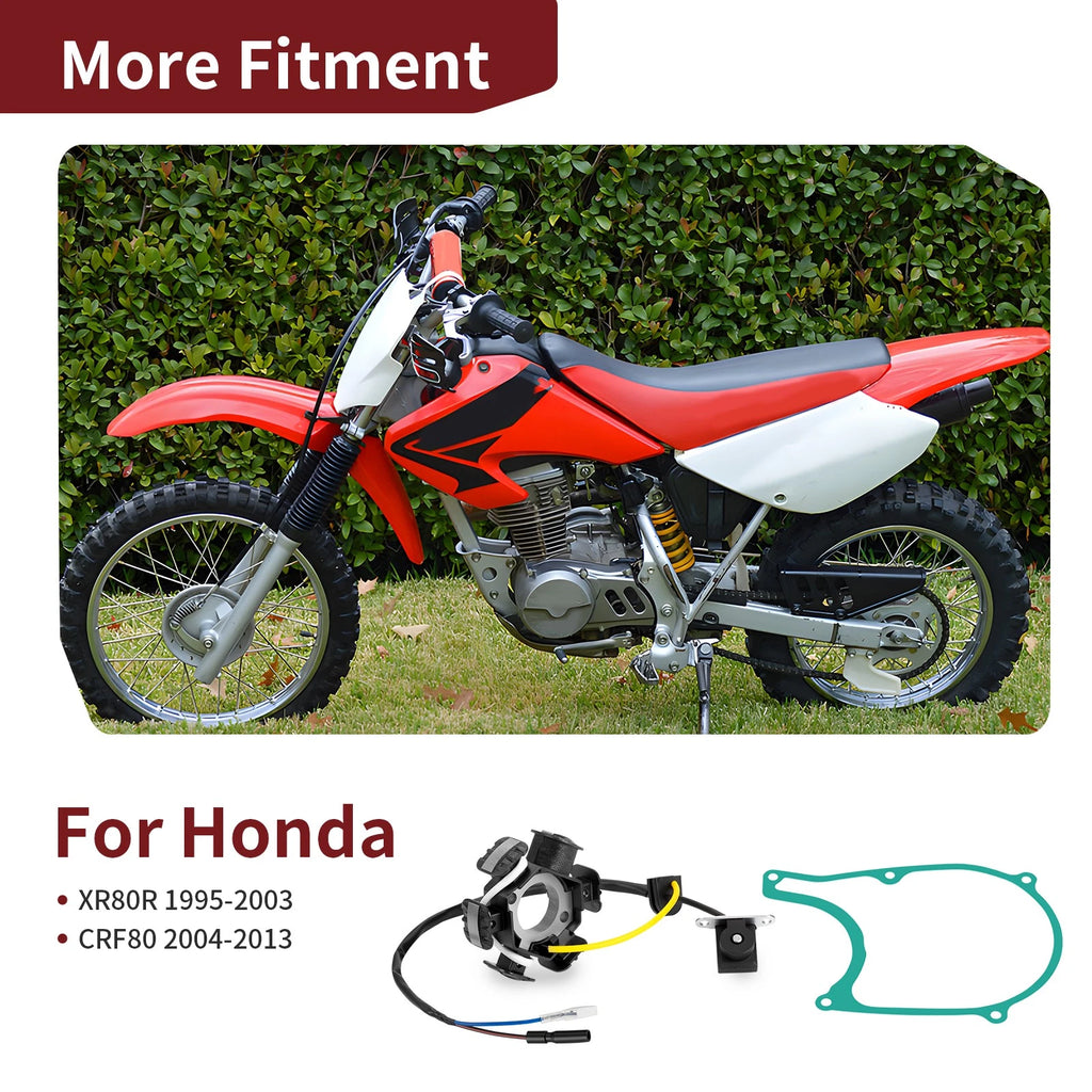 Alternator Stator w/ Cover Gasket for Honda CRF80F XR80R (1995–2013)