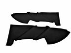 Front Insert Door Panel Cover for Toyota 4Runner (2003–2009) Black PVC Leather