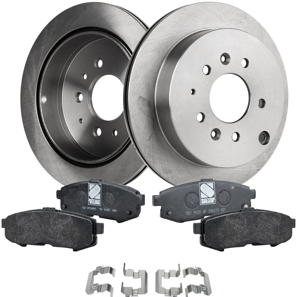 Rear Brake Disc Rotors and Pads Kit for Mazda MPV (2004–2006)