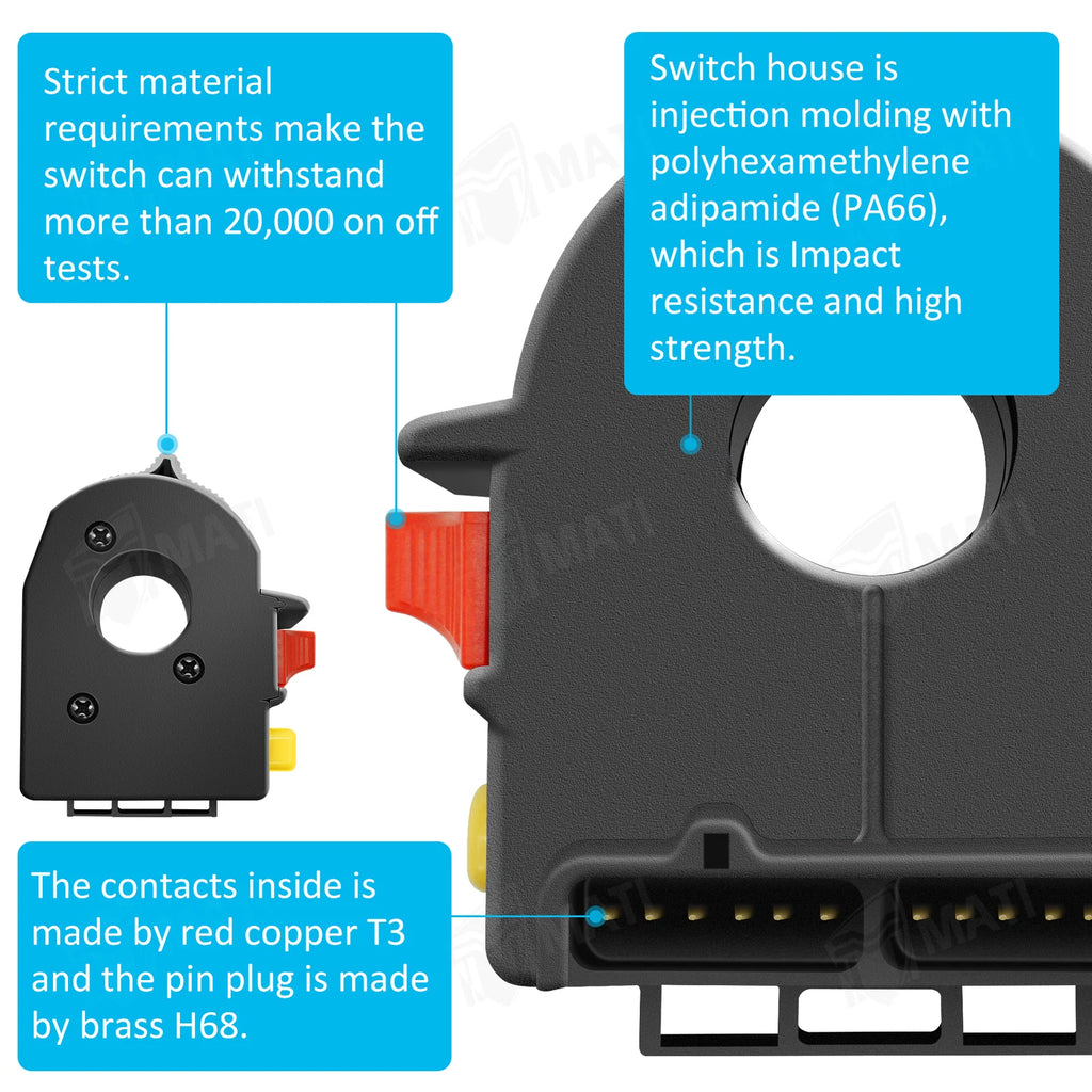 Left Handlebar Start Kill Switch for Polaris Worker 500, Trail Boss 325 (1999–2001)