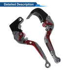 Adjustable Brake Clutch Levers for Honda CBR600RR (2007–2016) Titanium Red