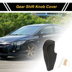 1 Pc Gear Shift Knob Cover for Honda Civic (2006–2011) Black Beige Faux Leather