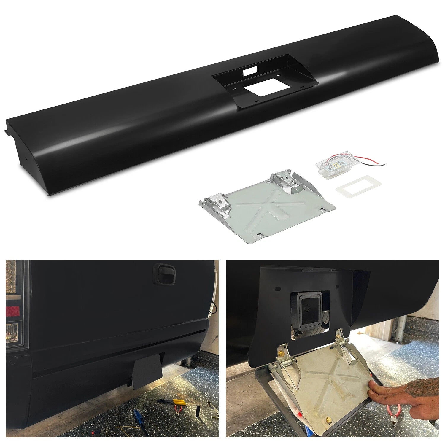 Steel Rear Bumper Roll Pan for Chevy Silverado 1500 (1999–2007)