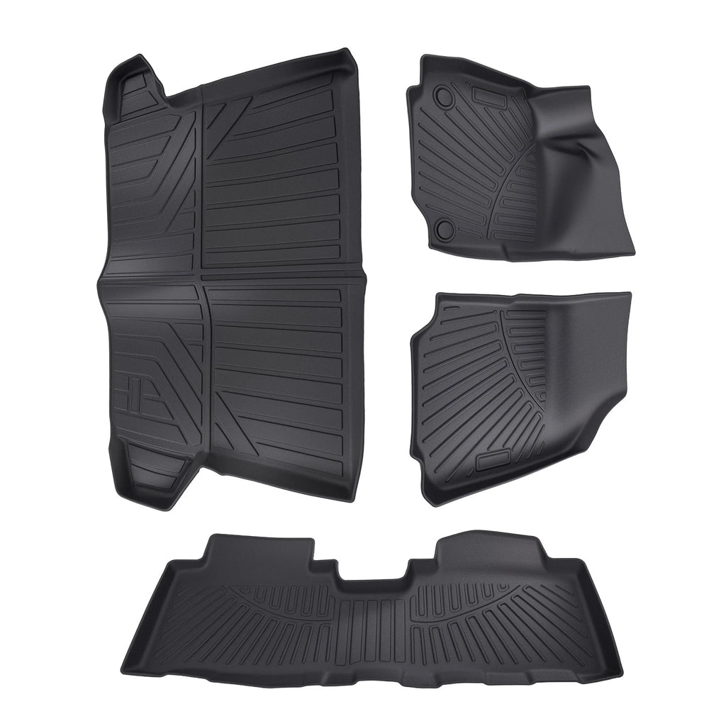Set of 4 TPE Black Carpet Floor Mats for Chevrolet Equinox (2018–2024)