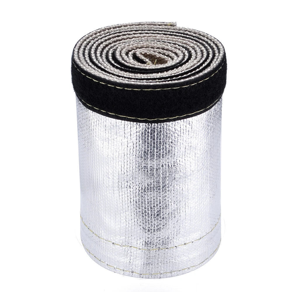 2X Metallic Heat Shield Sleeve for Universal Applications (1.25 inch, 3FT)