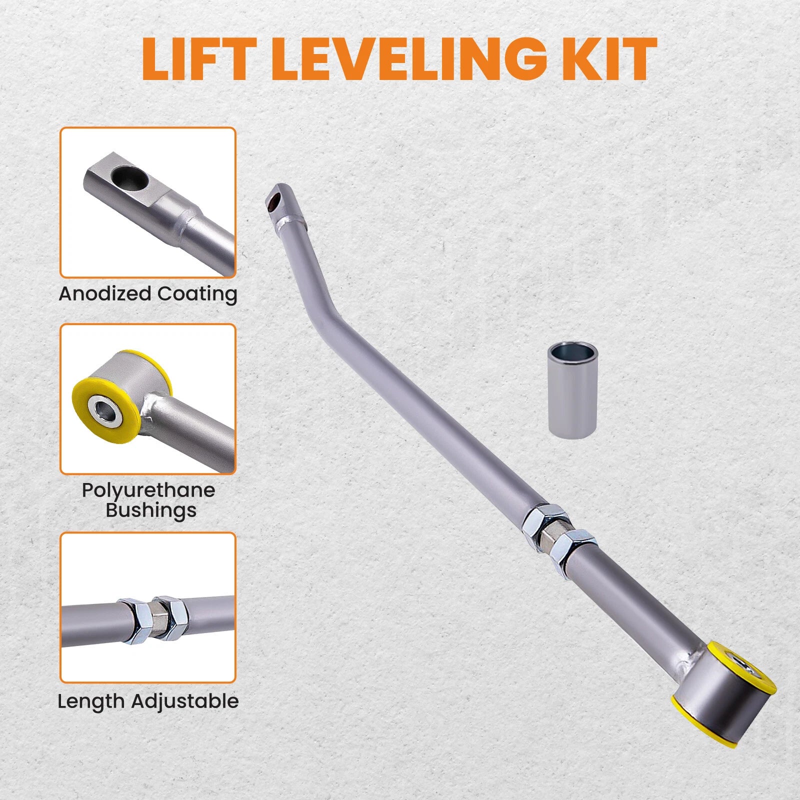 Adjustable Track Bar for Ford F250 F-350 2005–2007 (0-6" Lift)