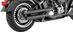 Vance & Hines 3" Twin Slash Slip-On Mufflers Black 46343 for Harley Fat Boy (2010–2017)