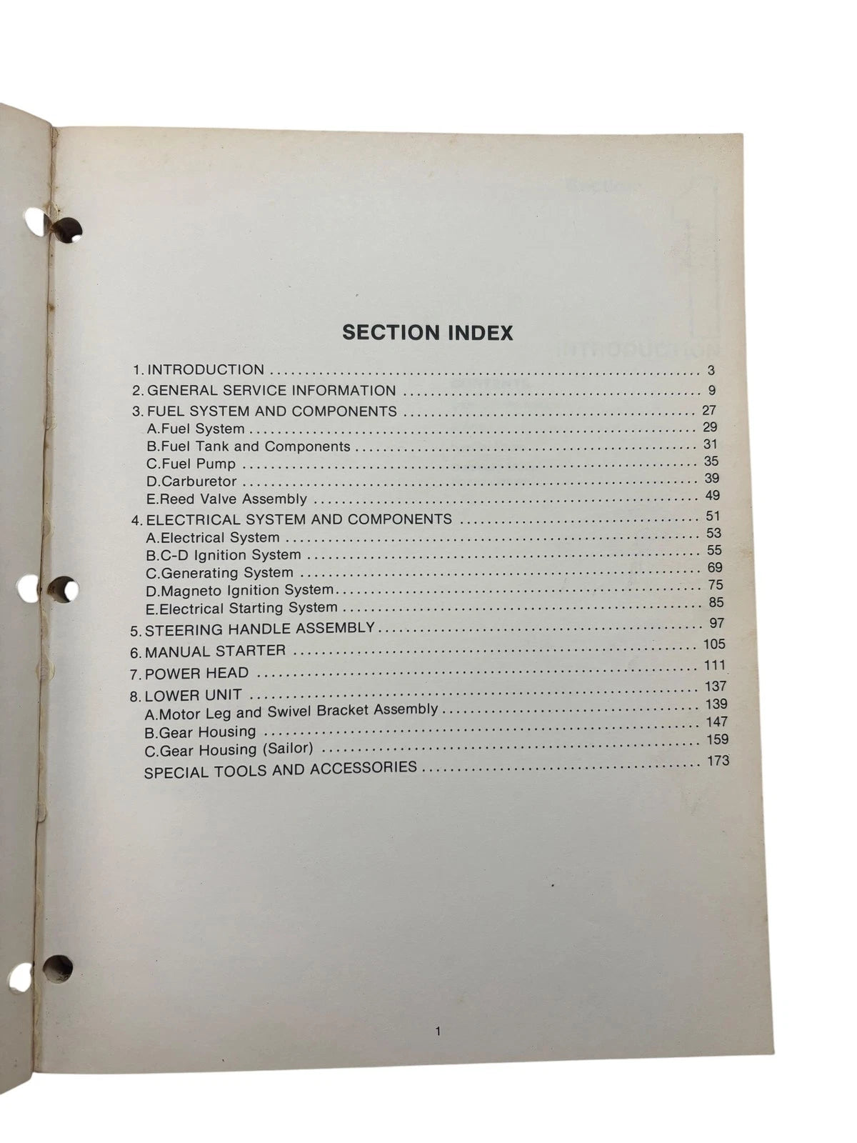Chrysler Outboards Service Manual OB3642 for 9.9/15 HP (250 Sailor)