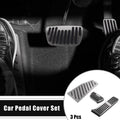 Gas Brake Footrest Pedal Pad for Toyota RAV4 (2019–2023) Aluminum Alloy Silver