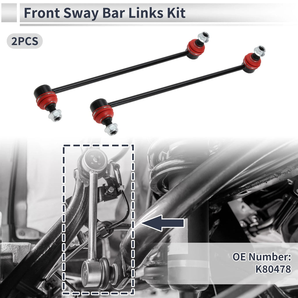 Set of 2 Front Stabilizer Bar Links for Audi A3 (2006–2019) No.K80478