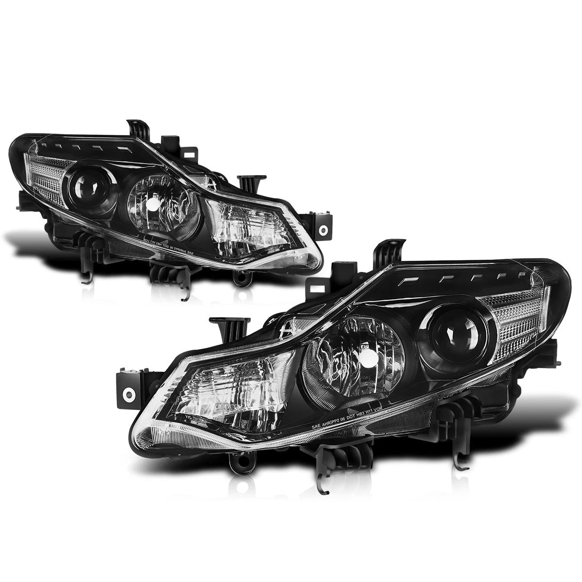 Projector Headlights for Nissan Murano (2009–2014) Black Housing