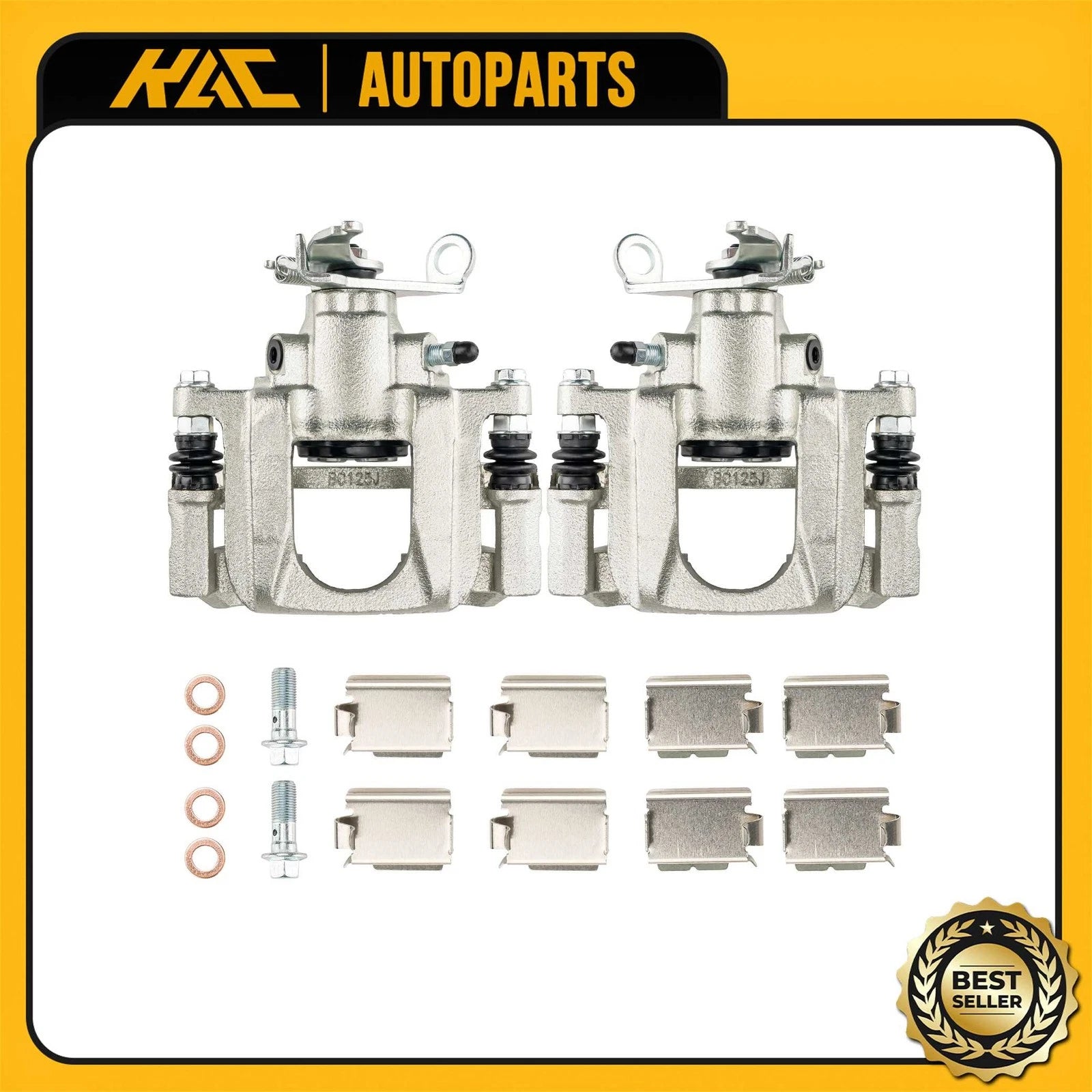 2x Rear Disc Brake Caliper with Bracket for Dodge Journey (2009–2012)