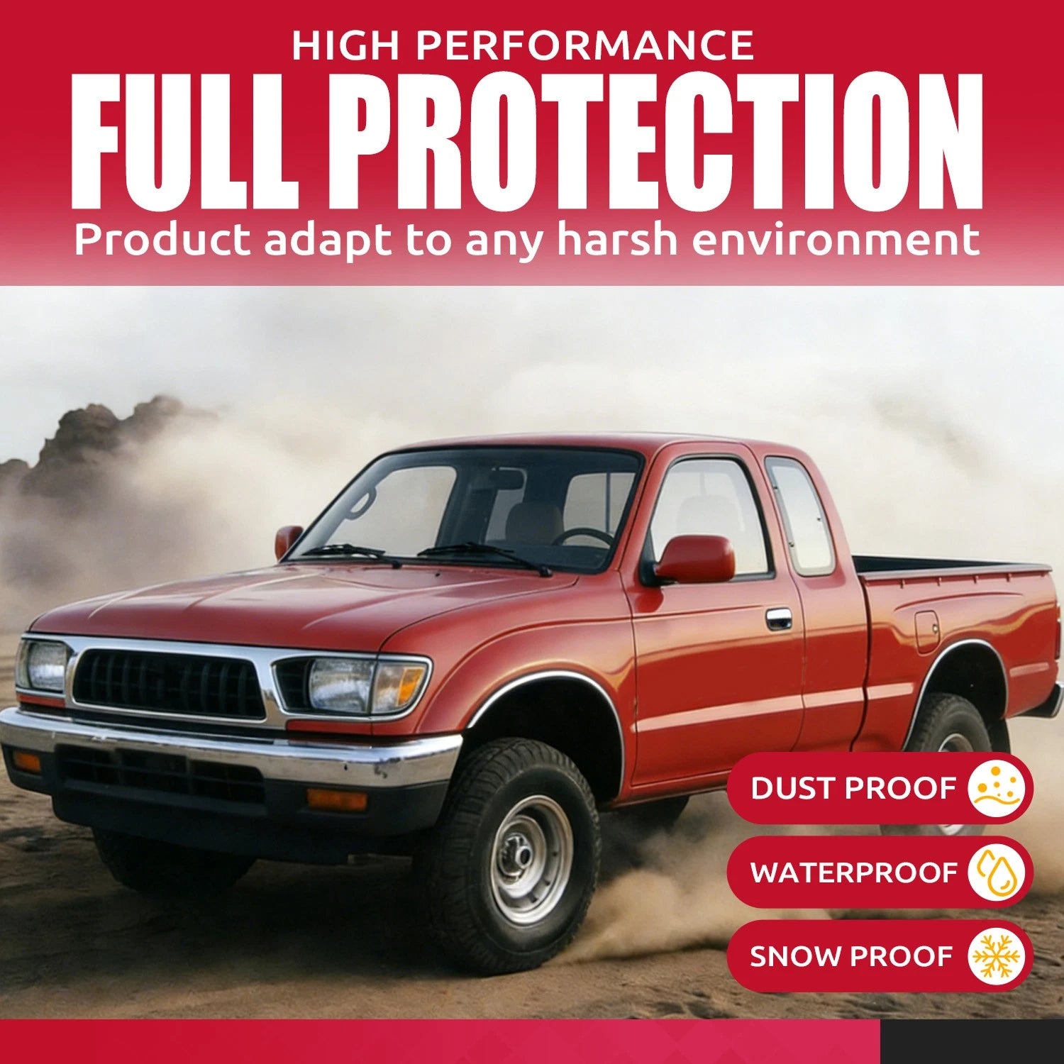 Hood Insulation Pad for Toyota Tacoma (1995–2000) 1/2" Plastic