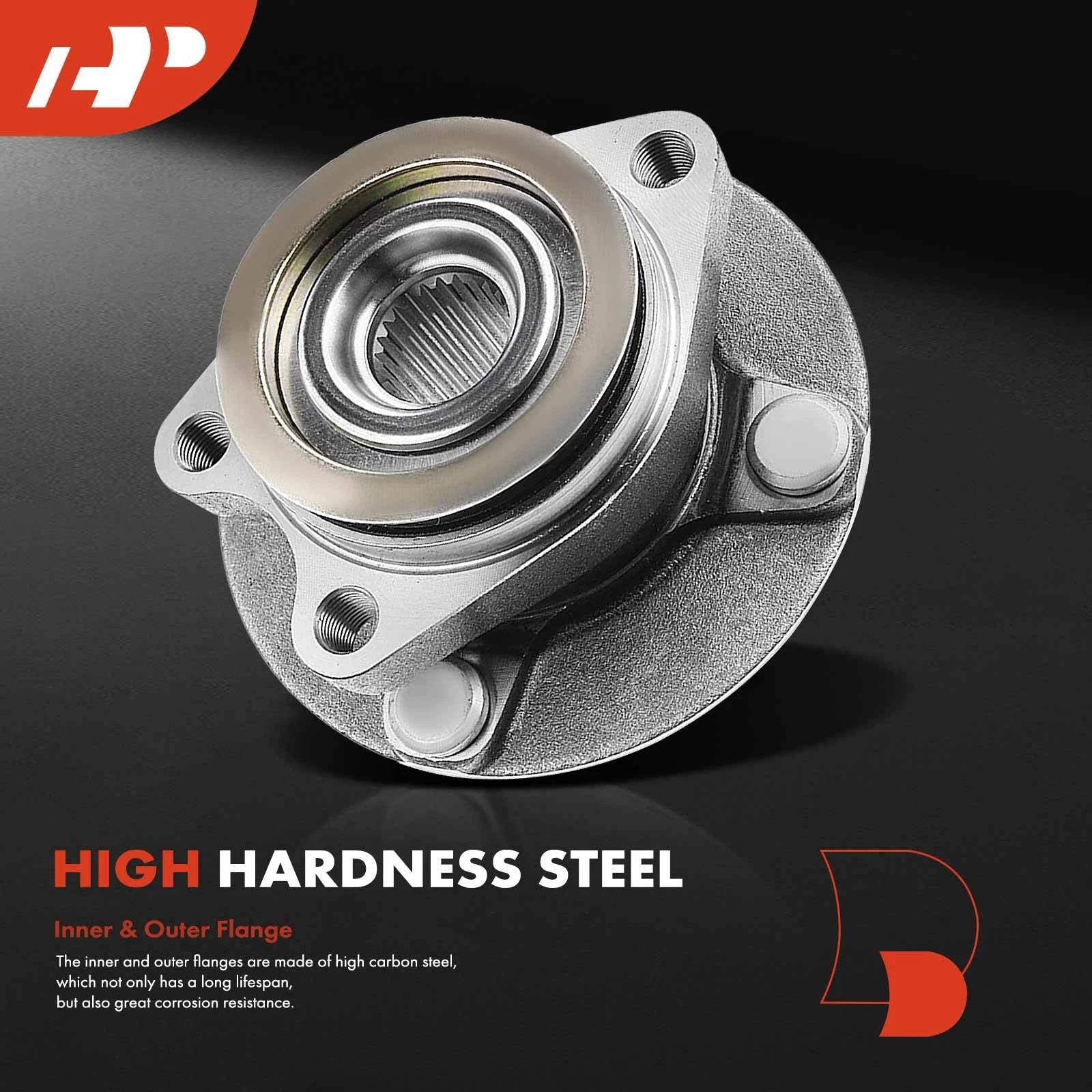2X Front Wheel Hub & Bearing Assembly for Nissan Versa (2007-2012)