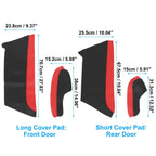 8Pcs Door Panel Armrest Cover for Honda Civic (2016–2020) Red Line