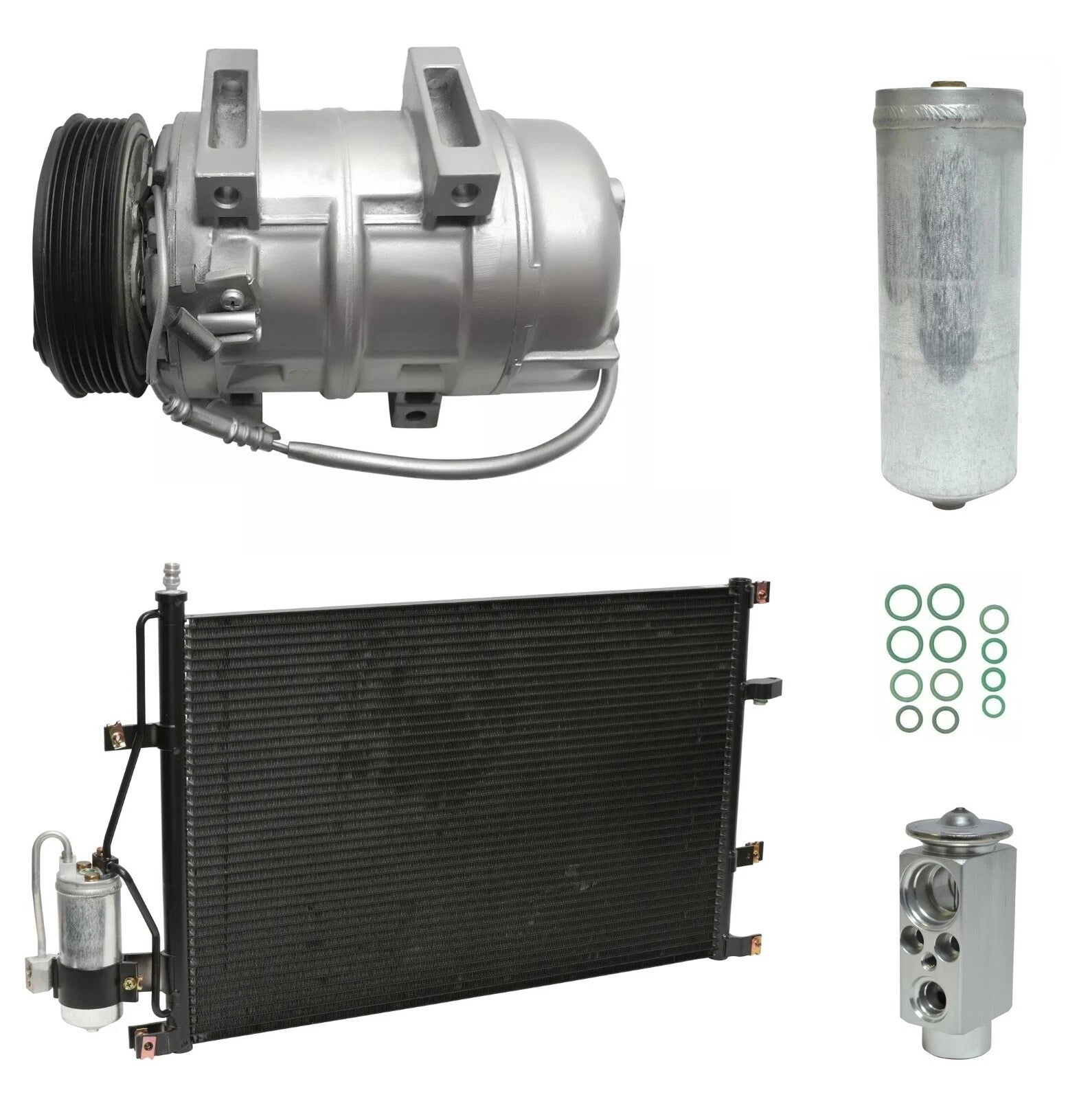 AC Compressor Kit with Condenser for Volvo S60 2.5L (2004–2009)