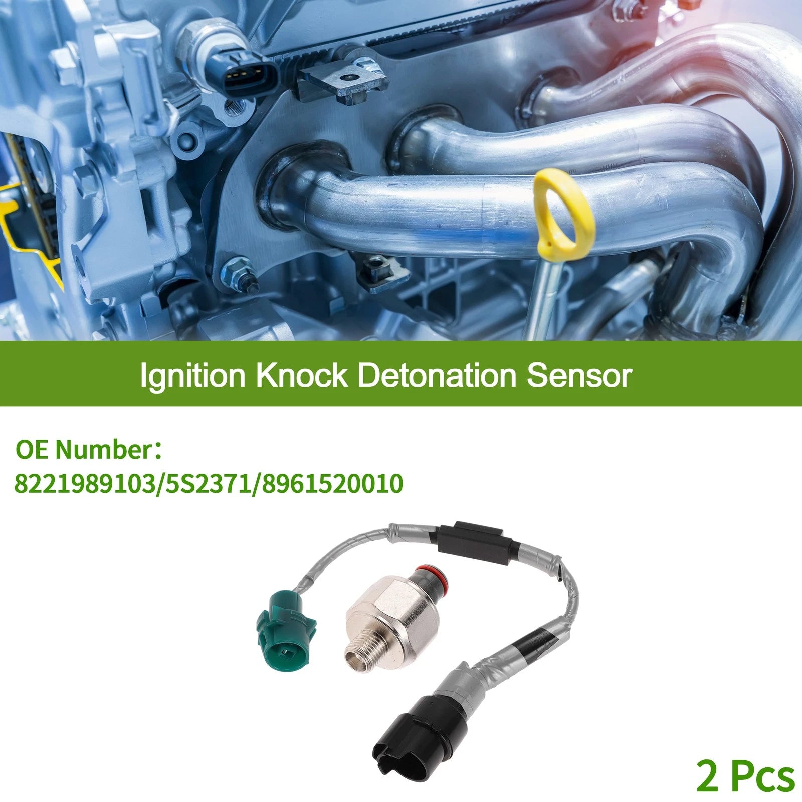 2X Ignition Knock Detonation Sensor for Toyota 4Runner (1996–2002) No.8221989103