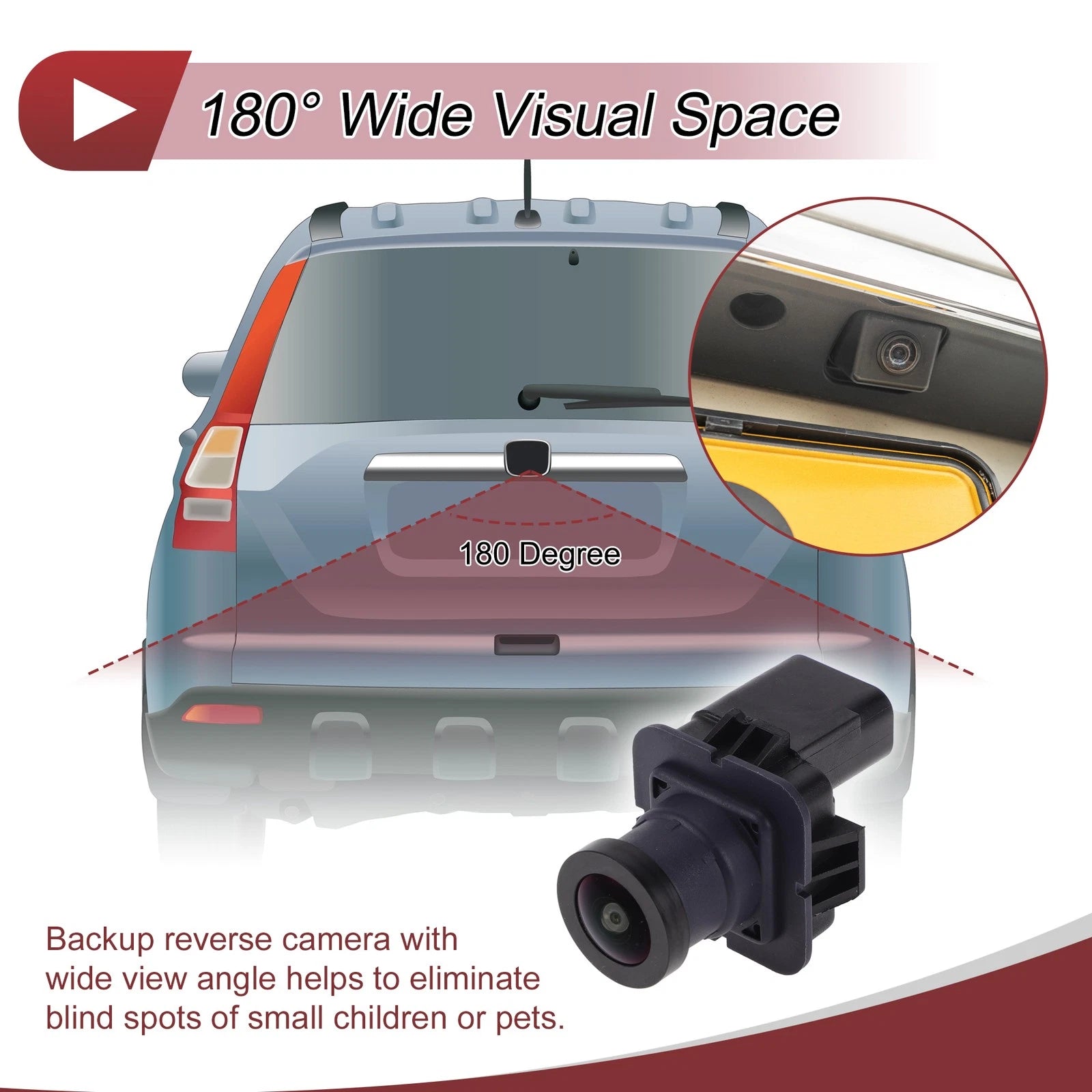 Rear View Camera for Ford F-150 (2012–2013) 120-180 Degree