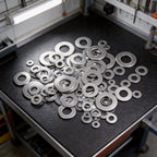105PCS Flat Washers Stainless Steel Assorted Sizes for Repair and DIY