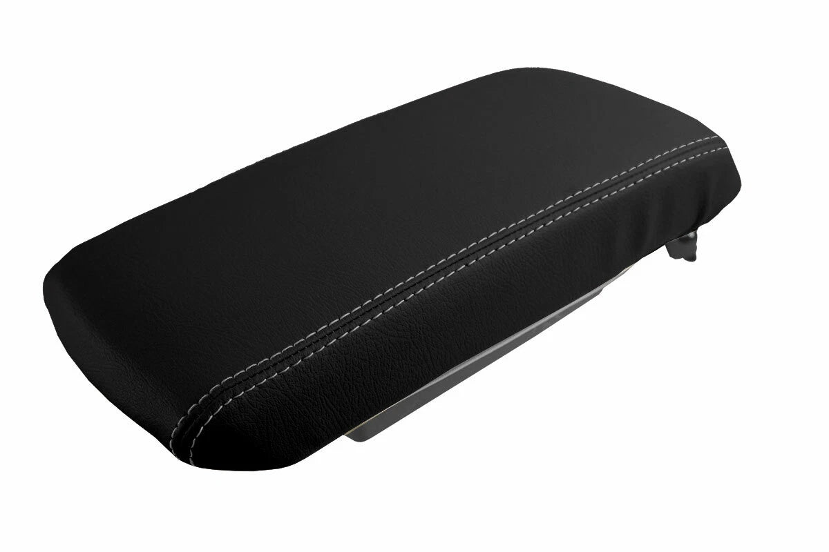 Console Lid Armrest Cover for Dodge Avenger (2008–2014) - Leather Gray Stitch