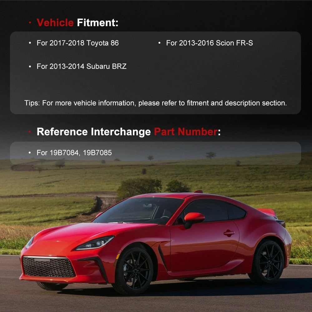 Brake Caliper Pair for Toyota 86, Subaru BRZ (2013–2018)