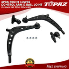 Set of 4 Front Lower Control Arms & Ball Joints for BMW E46 (1998–2006)