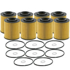 Set of 8 Engine Oil Filters for Hyundai Genesis Kia (StdAsp GAS)