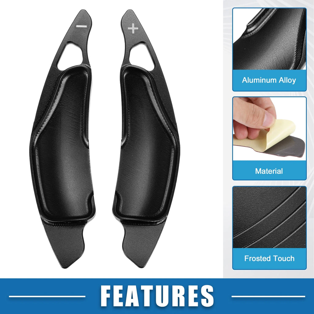 Set of 2 Steering Wheel Shift Paddles for Lexus IS Series (2006–2012) Black