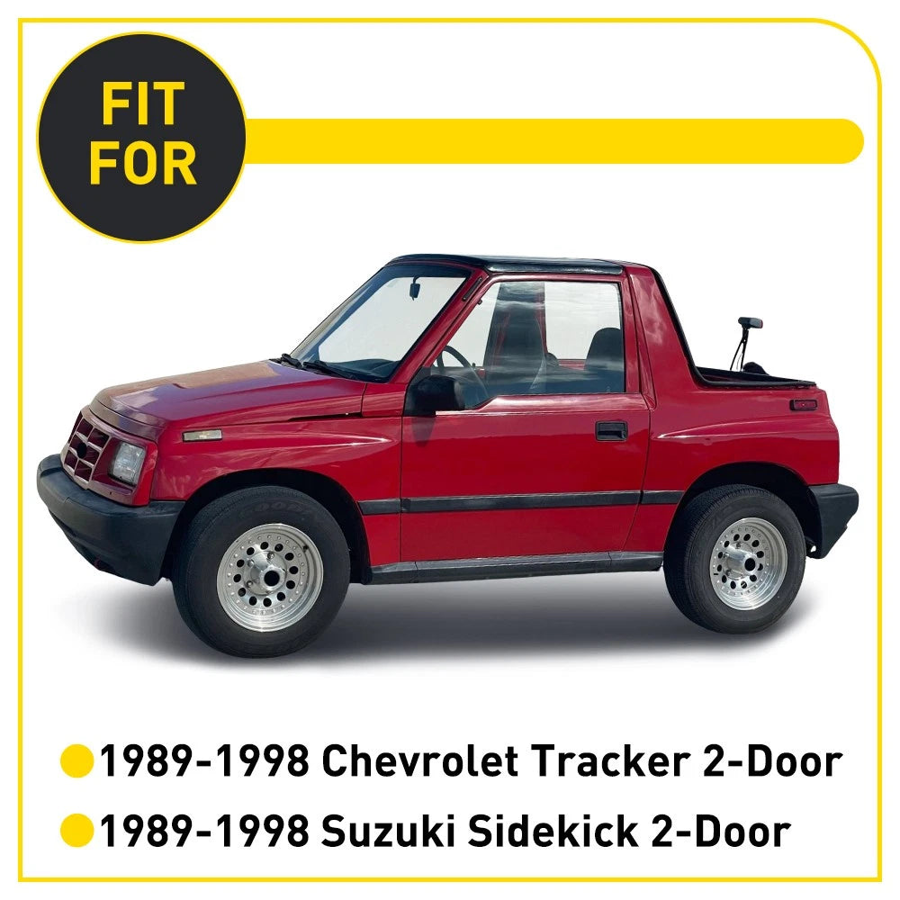 Outer Weatherstrip Door Belt Set for Chevy Tracker Suzuki Sidekick (1989–1998)