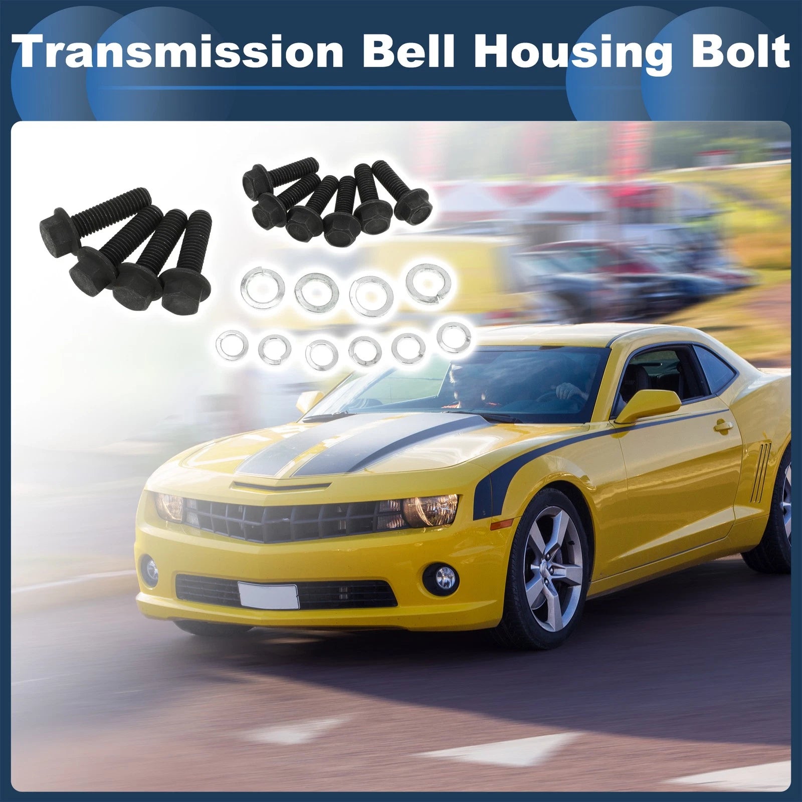 Set of 1 Manual Transmission Bell Housing Bolt Kit for Chevrolet Camaro (1967–1981)