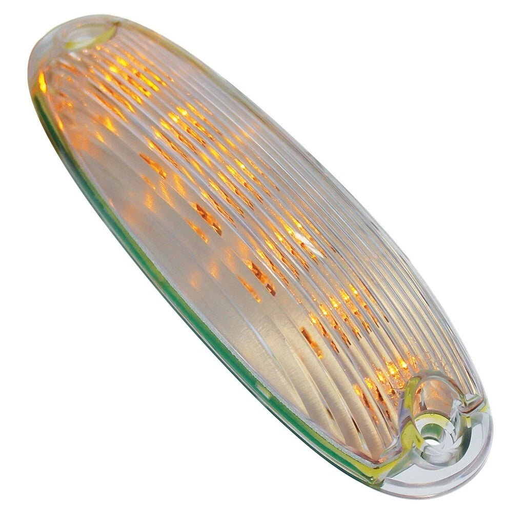 Amber LED Clear Lens Cab Marker Lights for Freightliner Cascadia (2008–2017)