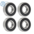 4Pcs 63/28-2RS Ball Bearing for (28mm Inner, 68mm Dia, 18mm OD)