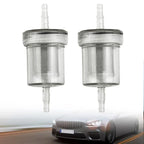 2 x Transparent Diesel Filter Fuel Kit Plastic Air Heater for Camper RV