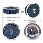 14 Inch Round Deep Dish Performance Air Cleaner for SBC BBC (Universal)