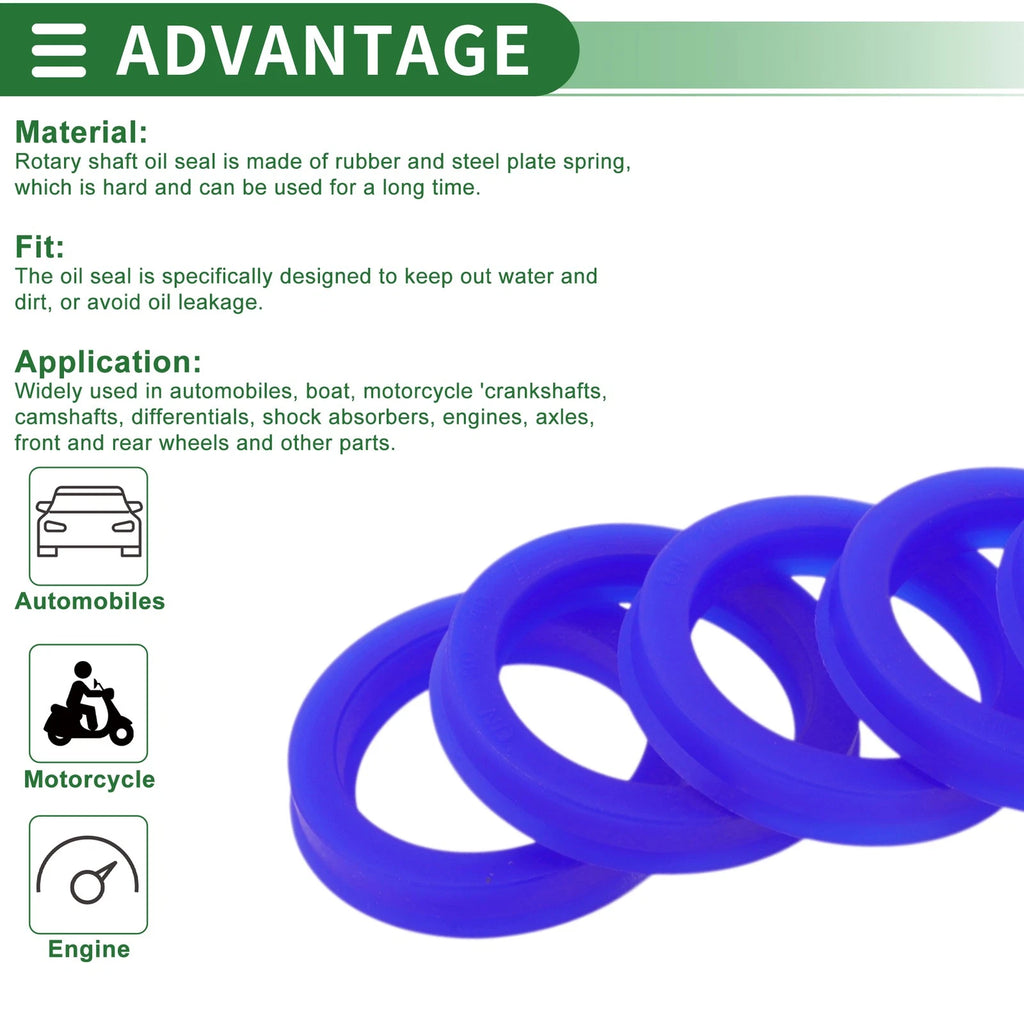 Set of 5 Oil Seal Rotary Shaft Seal 30x40x7mm High Pressure for Various Models