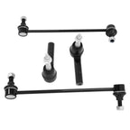 4X Front Stabilizer Sway Bar End Links & Outer Tie Rod Kit for Equinox (2010–2017)