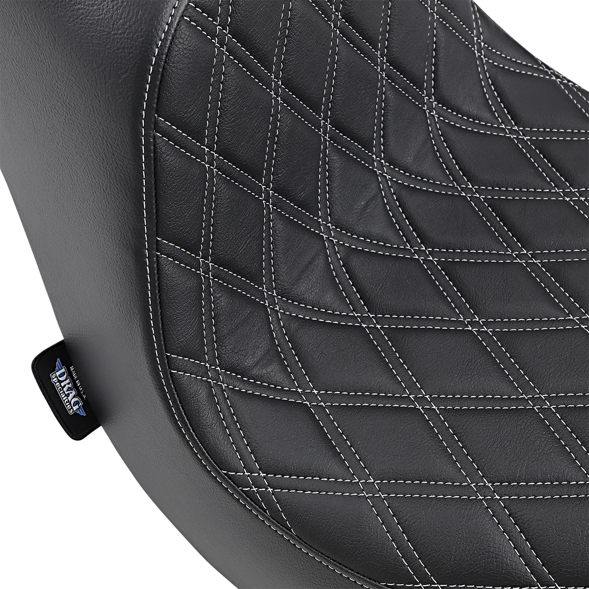 Predator III Seat for Harley-Davidson (2000–2023) - Double Diamond, Silver Stitching