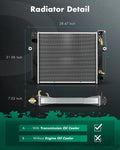 Aluminum Radiator for Toyota Forklift (16410U217071, 16410U217171)