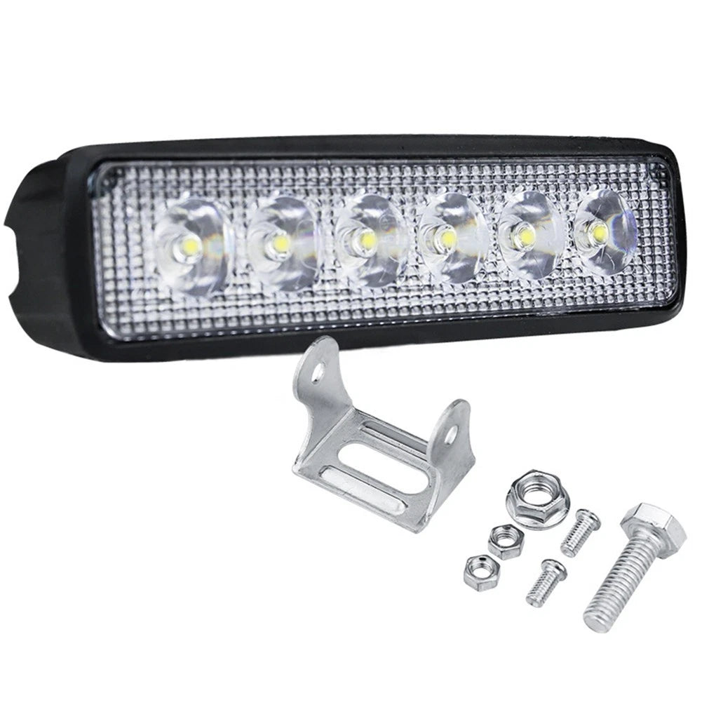 6500K LED Work Light Bar for ATV SUV Truck (with Mounting Bracket)