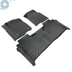 Set of 4 All Weather Floor Mats for Chevy Silverado/GMC Sierra Crew Cab (2019–2026)