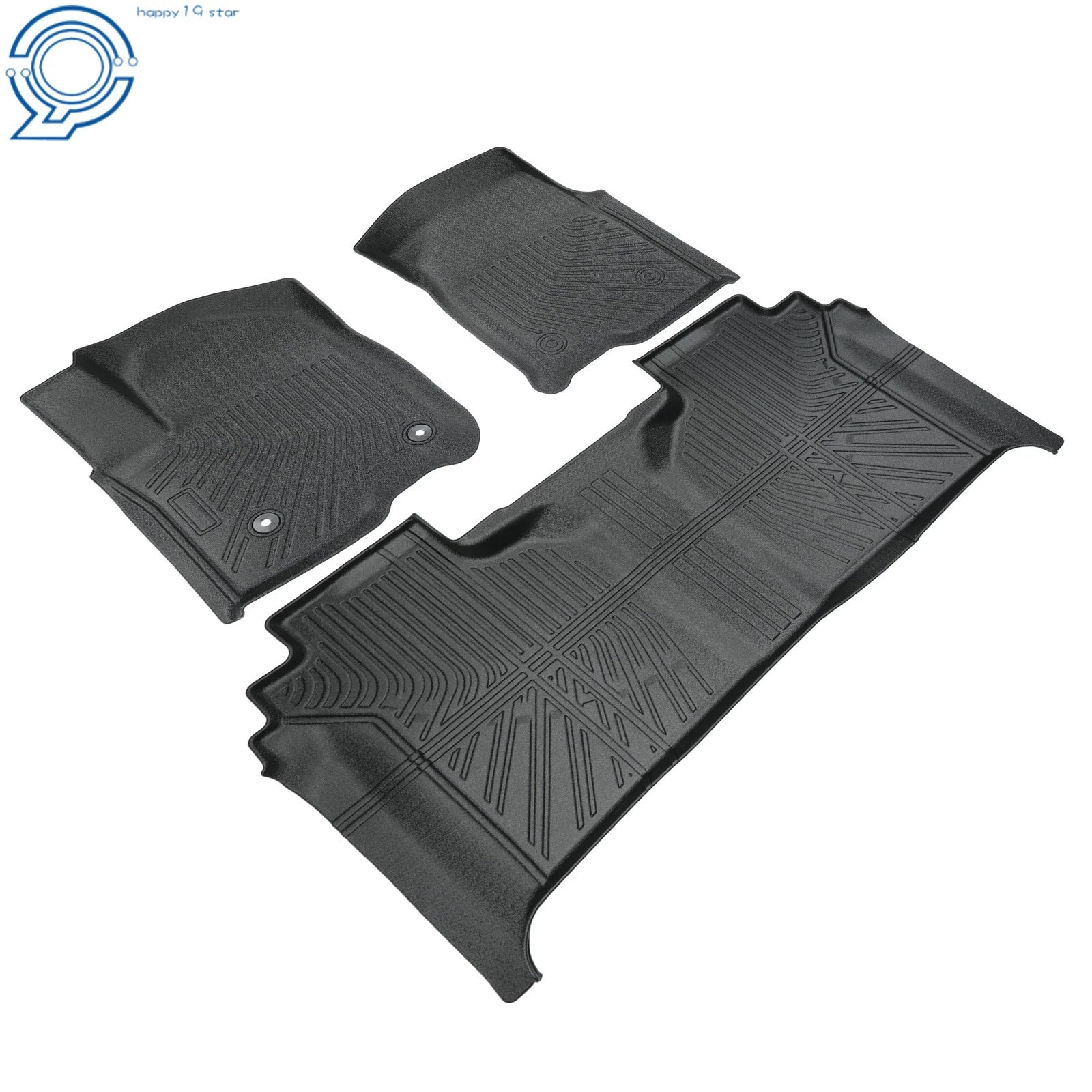 Set of 4 All Weather Floor Mats for Chevy Silverado/GMC Sierra Crew Cab (2019–2026)