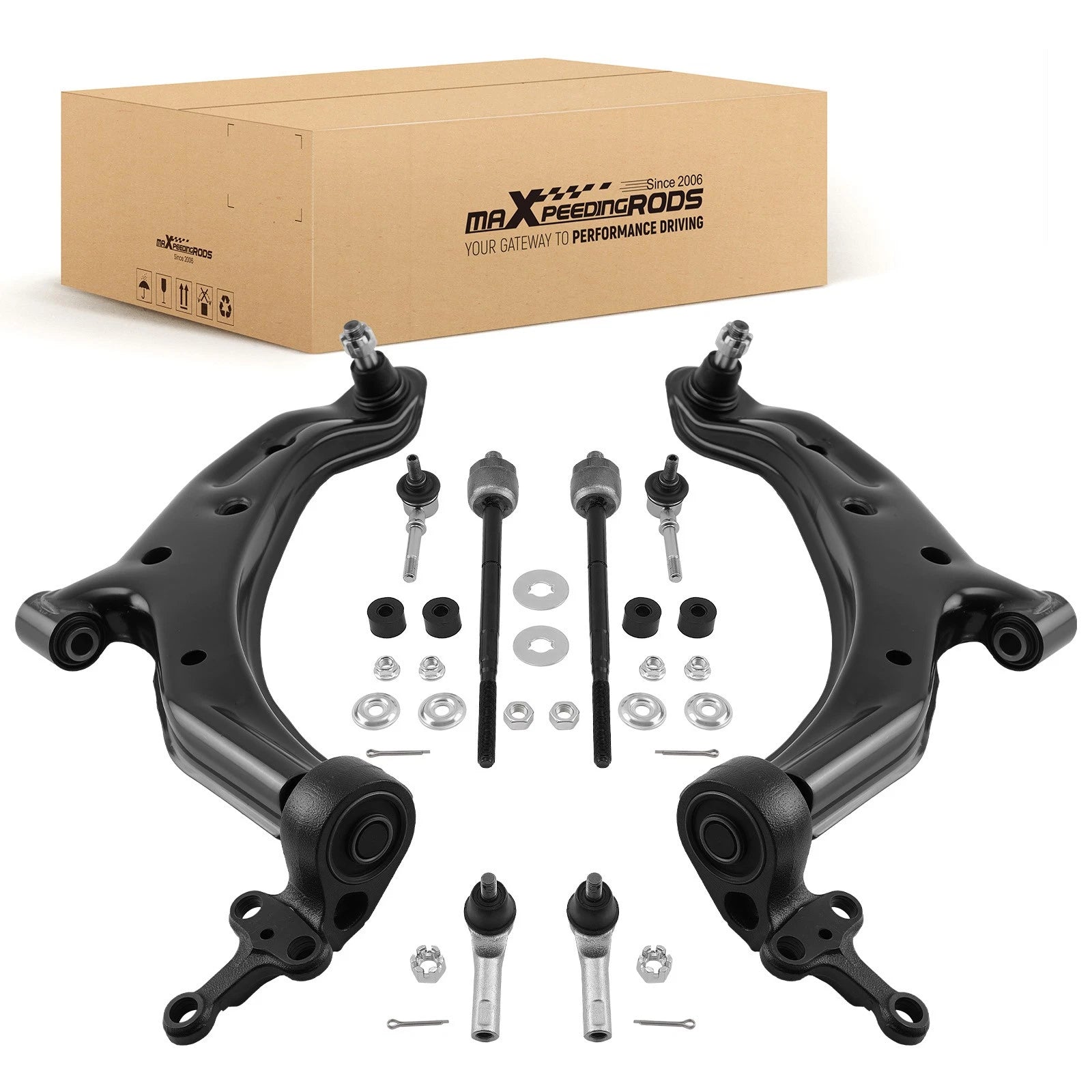 Set of 8 Front Lower Control Arm Ball Joints Sway Bars for Nissan Sentra (2001–2006)