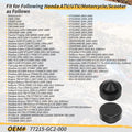 2 Seat Stopper Rubber for Honda Recon 250, Sportrax 250/300, FourTrax 300/350 (1997–2009)