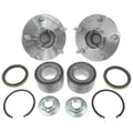 Set of 2 Front Axle Wheel Hubs + Bearings for Toyota Hilux GGN15 KUN16 TGN16