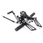 Rearsets Foot Pegs for Suzuki GSXR1000 GSXR600 GSXR750 (2000-2005) Black