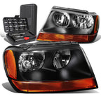 Pair of Side Headlight Lamps for Jeep Grand Cherokee (1999–2004)