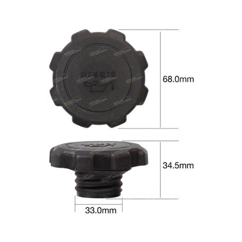 0.5L Engine Oil Filler Cap for Suzuki Mighty Boy SS40T (1985-1988)