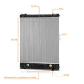 2-Row Aluminum Cooling Radiator for Freightliner M2 106/Business Class M2 (2006–2015)