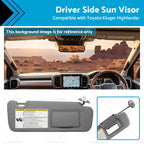 Sun Visor Gray RH Driver Side Vanity Light for Toyota Kluger (2014–2019)