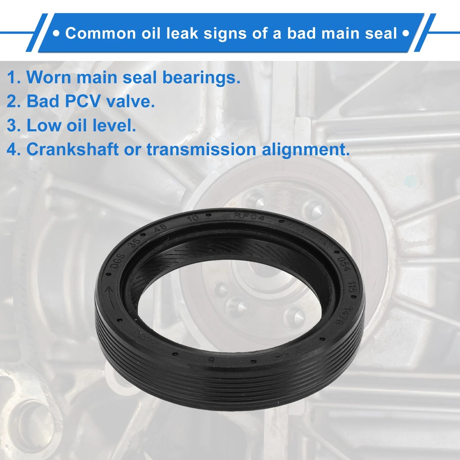 1 Pc Front Crankshaft Oil Seal for Audi A6 A8 (No. 034115147A)